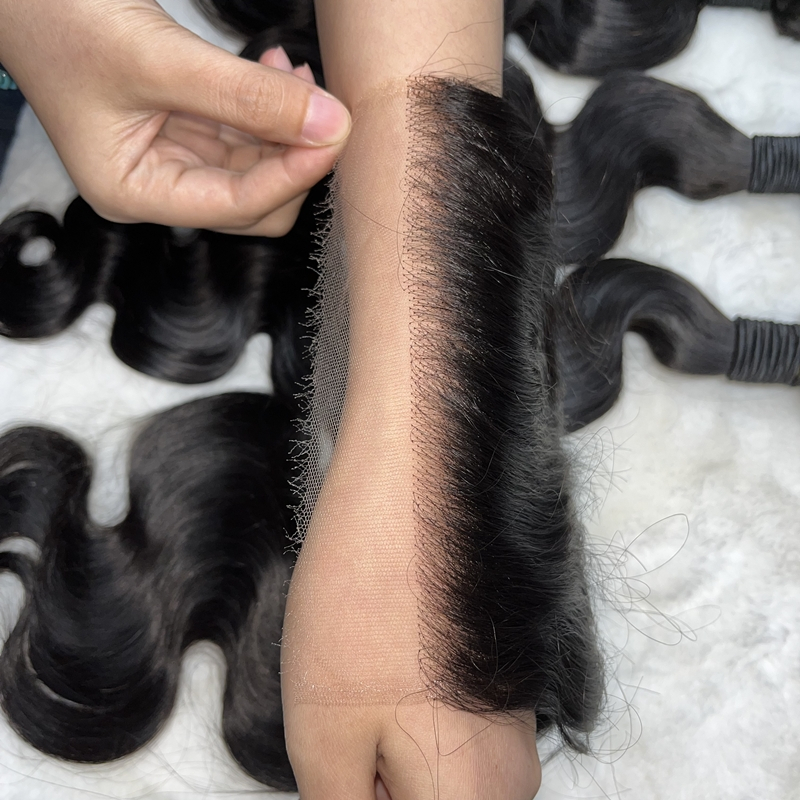 Virgin Hair Body Wave 4X4 5x5 6x6 7x7 HD Lace Closure - 图片 2